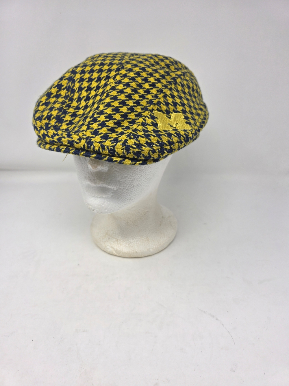 The Honour Society Michigan Wolverines Flat Cap Houndstooth Flat Cap Hat L XL